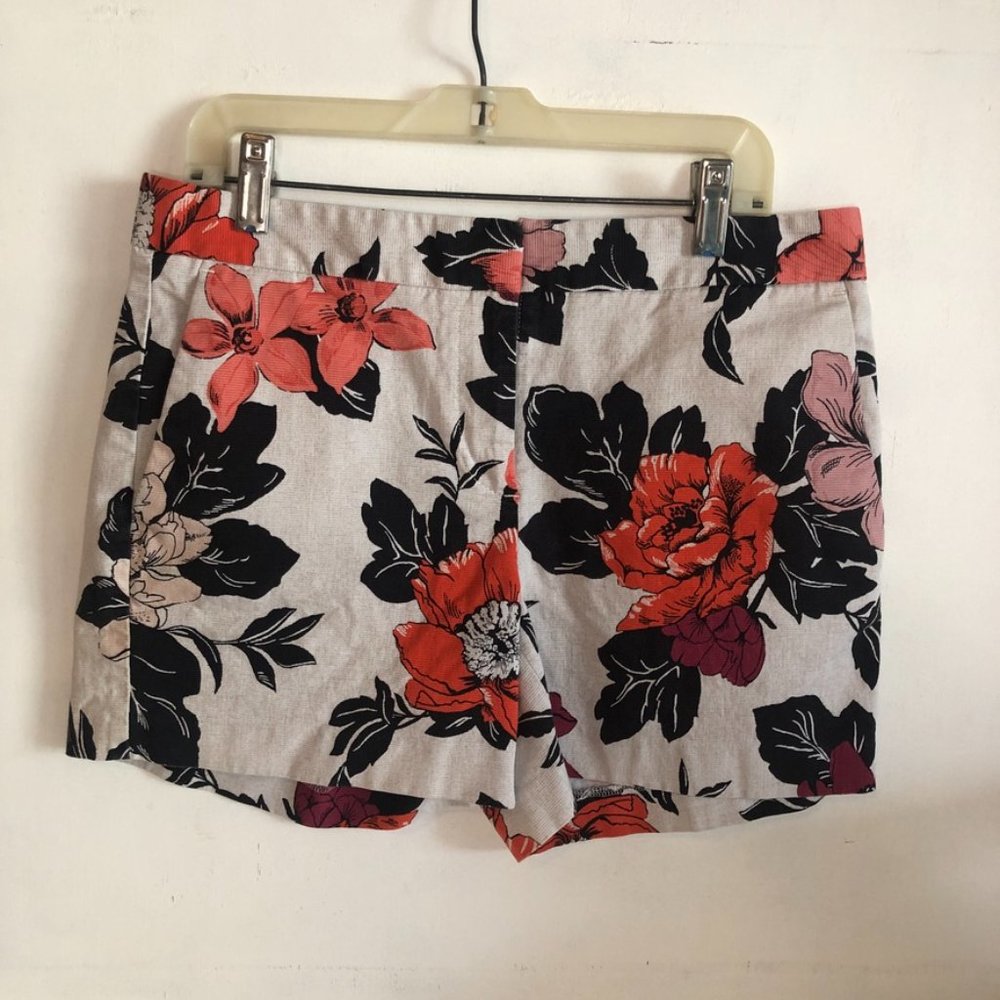 Ann Taylor Floral Devin City Shorts